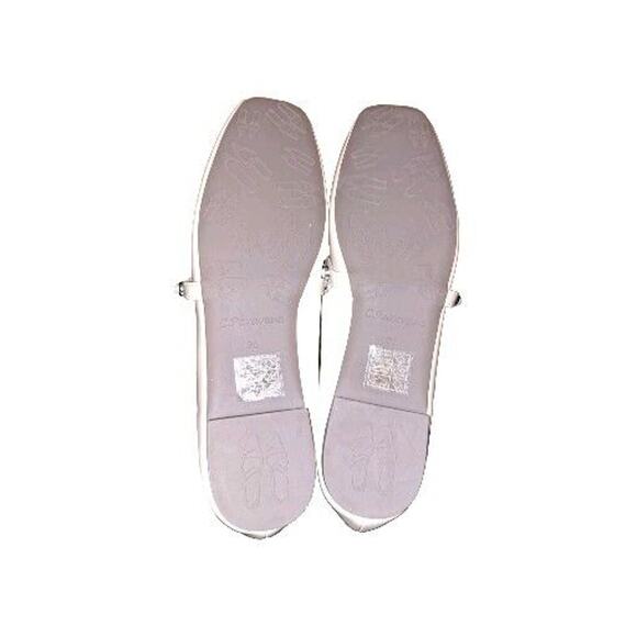 C. Paravano Beige Mary Jane Square Toe Comfort Flat Shoe 36 EU 5.5 US - Picture 6 of 8